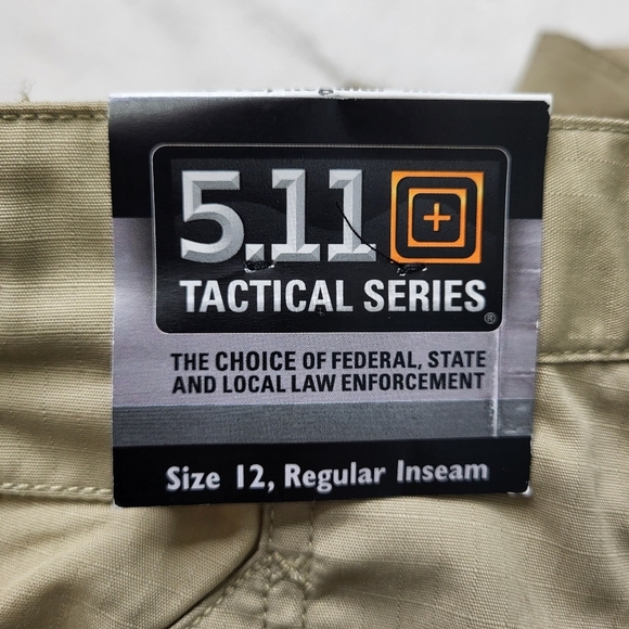 5.11 Tactical Tan Cargo Pants Relaxed Fit - Picture 15 of 15